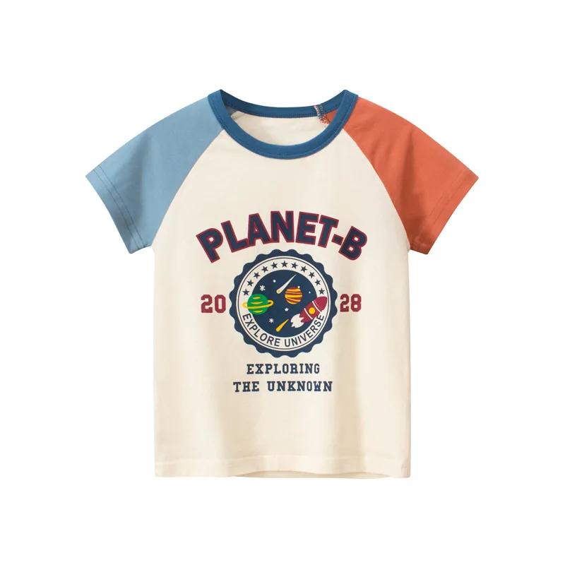 Boys' short sleeved T-shirt Korean version children's clothing children's T-shirt summer cartoon top