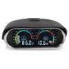12V Auto 2-in-1 LCD-Anzeige Voltmeter + Wassertemperaturanzeige Mit 1/8 NPT Temperatursensor Wassertemperaturanzeige für Auto LKW