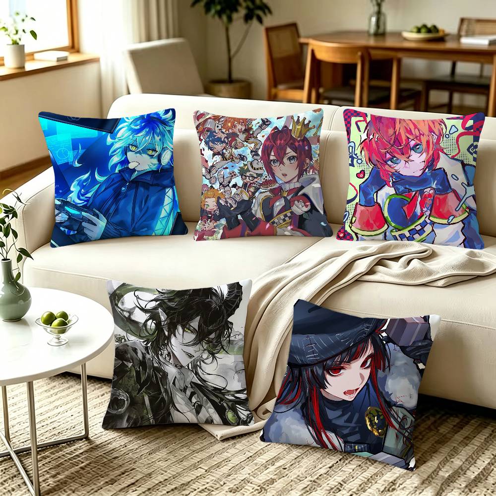 Twisted Wonderland Game Home Sofa Cushion Covers and Aecorative Custom Pillow Covers