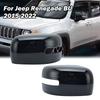 Side Rearview Mirror Cover Caps For Jeep Renegade BU 2015 2016 2017 2018- Gloss Black Door Mirror Cover Cap Car Accessories