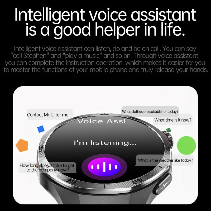 2025 Ny EKG+PPG Tre Høye Smartklokke Lipider Urinsyre Blodtrykk Smartklokke Menn NFC Sport HD Anrop Helseklokke for iOS Android