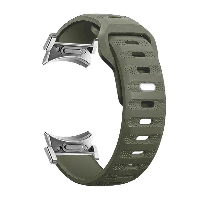 Silicone Strap for Samsung Galaxy Watch 6 5 4 40mm 44mm 5Pro 45mm No Gaps Band For Galaxy Watch 6 Classic 43 47mm 42 46mm Correa