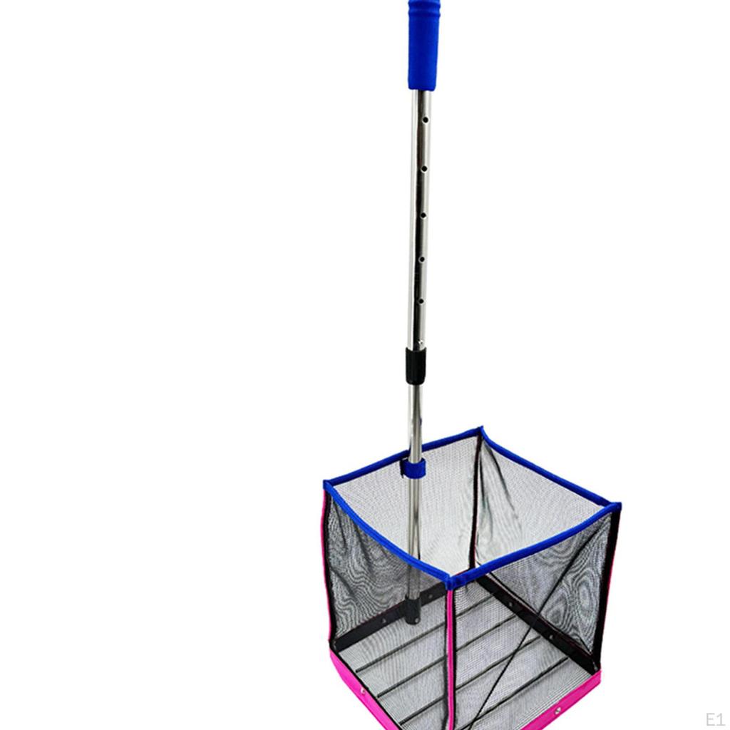 Pickleball Ball Retriever Grabber Basket, 20 Balls Capacity Collector Picker Container