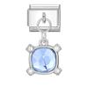Zircon Colorful Crystal Butterfly Heart Flower Pendant Italian Charm Link Fit 9mm Bracelet Stainless Steel Women DIY Making Gift