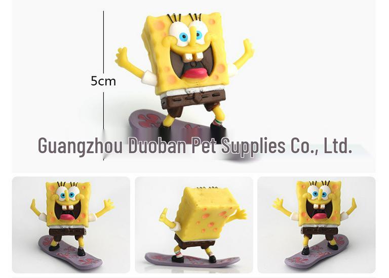 SpongeBob & Friends Cartoon Aquarium Ornaments Set (8 pcs)