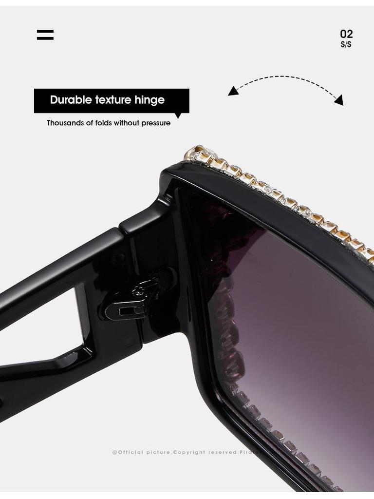 2021 Cyrkoniowe Duże Śmieszne Diamentowe Okulary Przeciwsłoneczne na Podróże i Imprezy