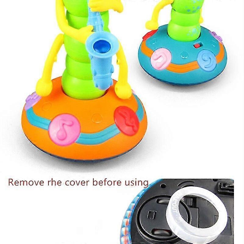 Children's Electric Dancing Wiggle Worm Light And Music Universal Sax Caterpillar Toy