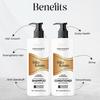 bellosmo PROFESSIONAL Silky Keratin Shampoo and Conditioner Set with Natural Extracts Gentle Hair Care for Smooth Soft Hair Daily Use-250 ML