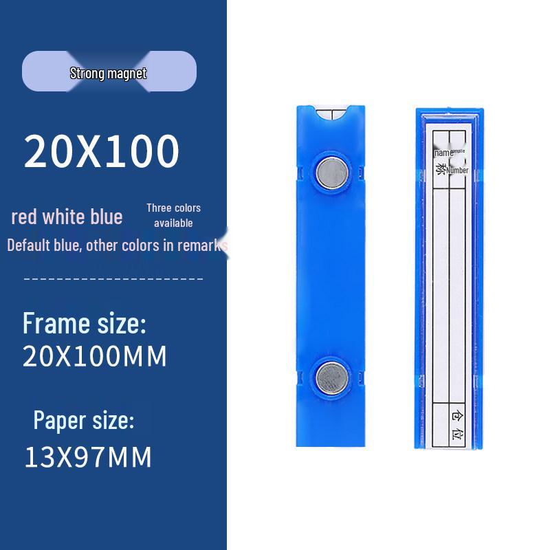 Magnetic Warehouse Shelf Label Holder Strip for Storage Organization