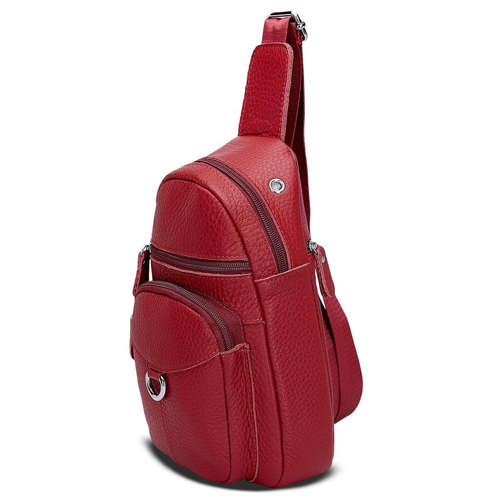 Neue koreanische Damen Messenger Bag & Rucksack aus echtem Leder, multifunktional