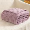 Plush Checkered Taffeta Jacquard Sofa Cover Blanket