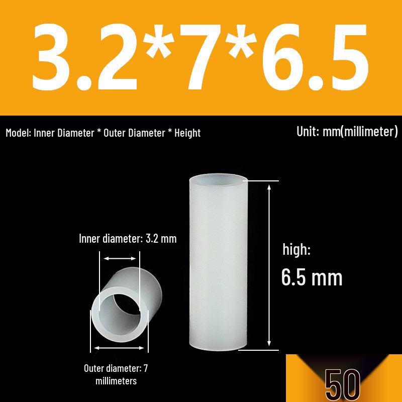 Nylon Spacer & Insulating Sleeve Set: M2.5-M7 Sizes, Thickened Washer, Isolation Shaft & Lamp Column