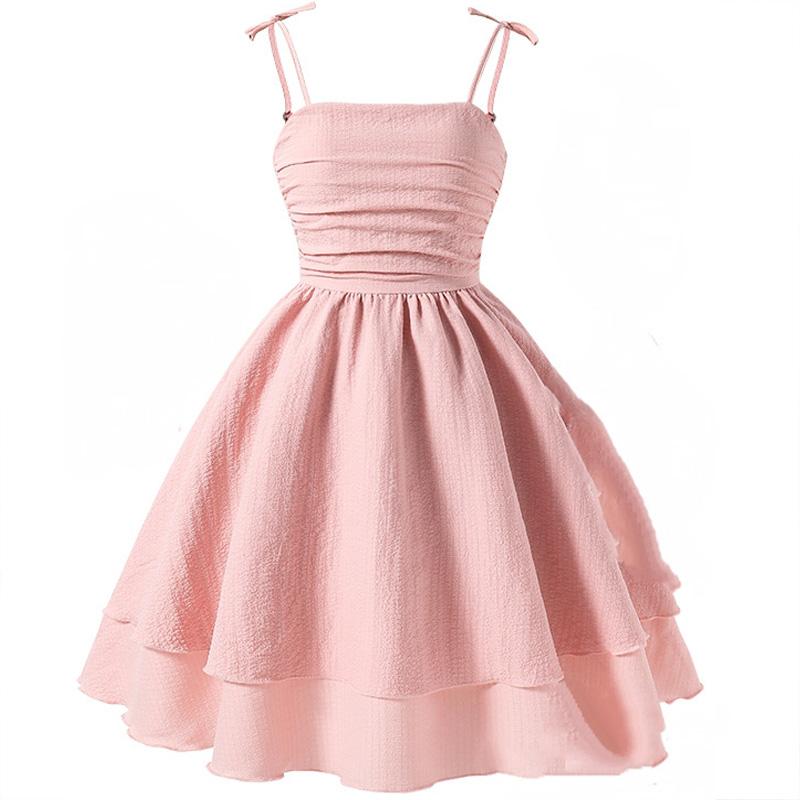 Girl Sleeveless Suspender Dress Children Kid Casual Summer Beach Sundress Princess Dresses Clothes