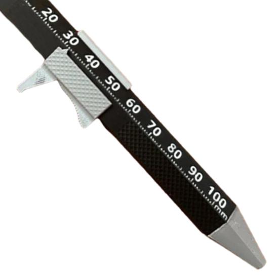 Vernier Caliper Ballpoint Pen 2-in-1 The Engineer Pen Portable Press Pen with Caliper Gifts for Dad Husband Grandpa Carpenter Woodworkers