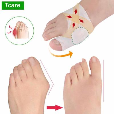 Tcare 1 Paar Neue Gel-Orthesen-Hüllen zur Hallux-Valgus-Korrektur - Fußballen-Schutz - Hallux Valgus Original Großer Zeh Hallux-Valgus-Korrektor