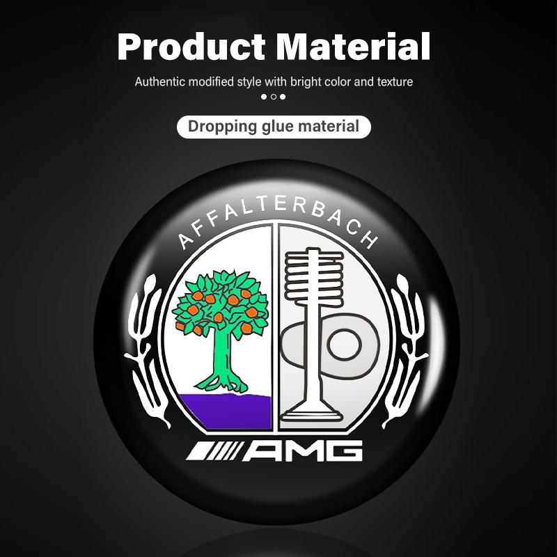 PAD5  For AMG 8/12/20PCS Car Remote Control Key Badge Emblem Stickers Decorat Accessory Benz B-CLASS C-CLASS GLC GLE GLK W190 W201
