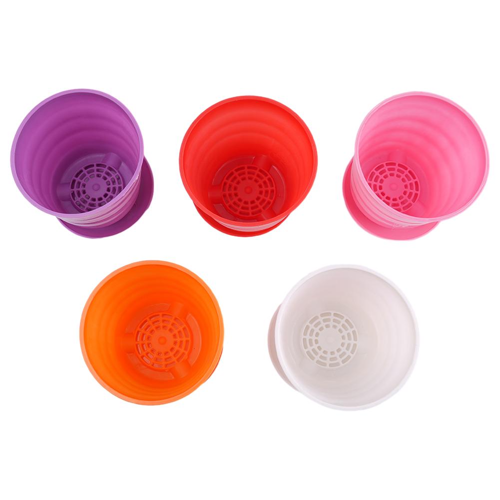 5PC Flower Pot Colourful Flowerpot Plant Plastic Succulent Quality Useful Environmental Exquisite High Quality China Mainland