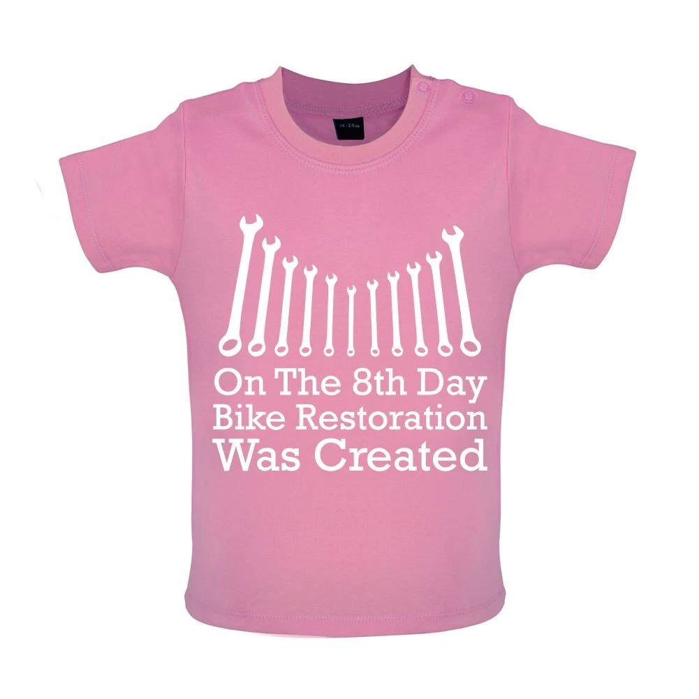 

On The 8th Day Bike Restoration - Baby Kids Boys Girls Unisex T-Shirt / Babygrow - Bikes Cycling Cycle 130