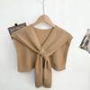 Vielseitiger gestrickter Schulterwickel im koreanischen Stil für Damen