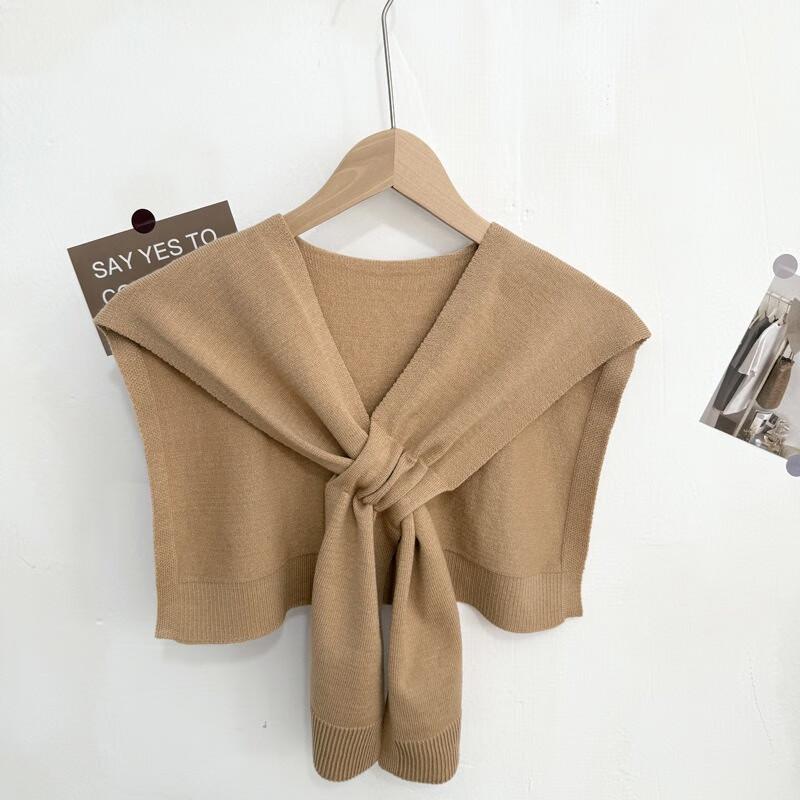 Vielseitiger gestrickter Schulterwickel im koreanischen Stil für Damen