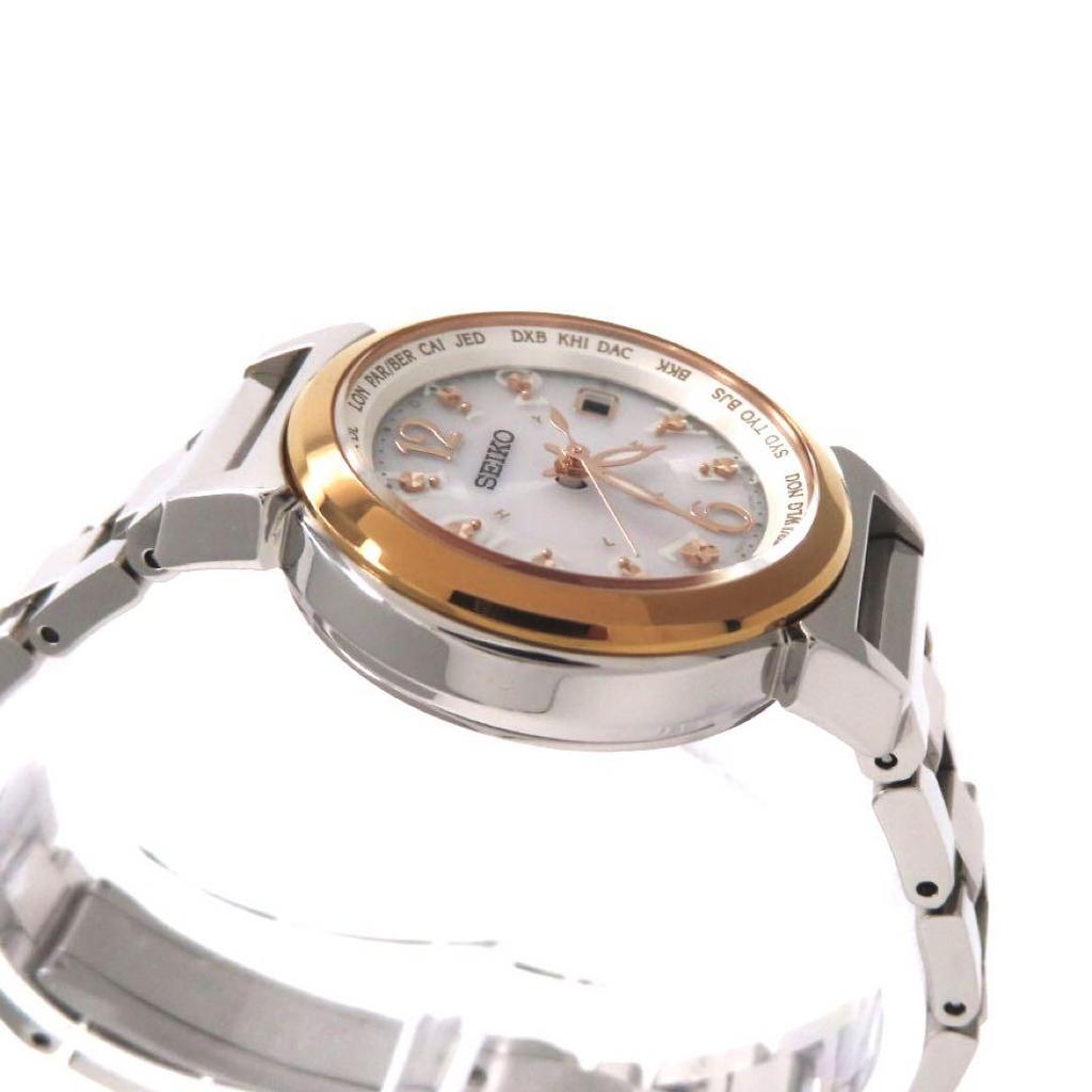 [USED] Seiko Rukia Radio-Controlled Solar Watch, Two-Tone, Women's, SSVV002