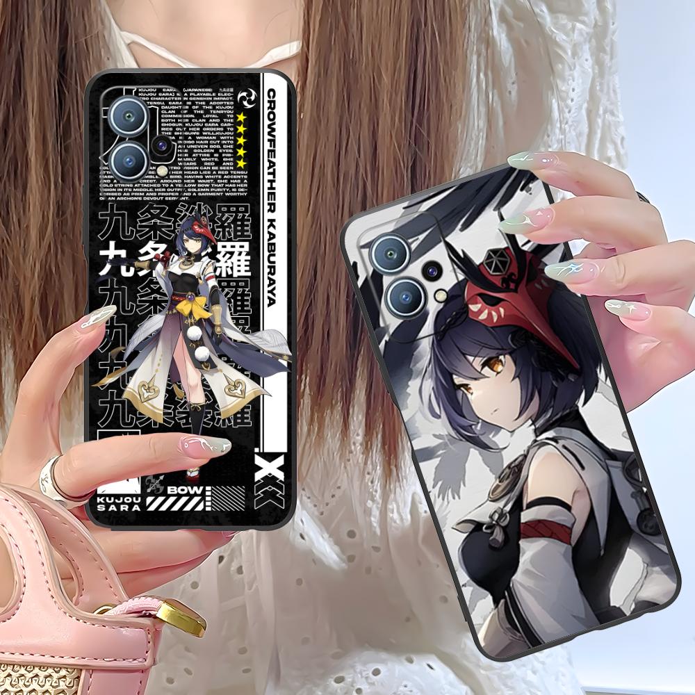 Spiel GI Kujou Sara Handyhülle für Huawei P60 P50 P40 P30 P20 P10 P9 P8 Pro Lite Plus Bunte Druckabdeckung Luxusabdeckung