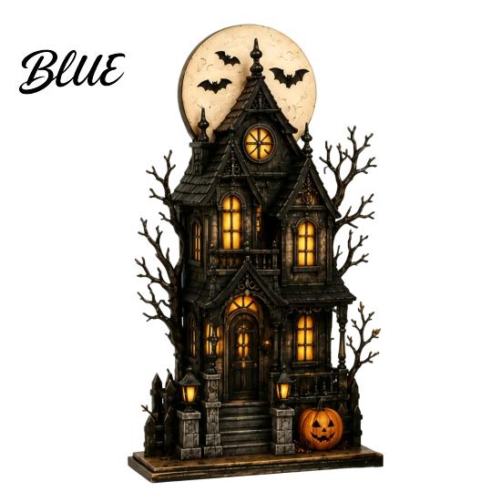 Reusable Wooden Holiday Signs Spooky Halloween Decorations Tabletop Crafts Farmhouse Table Topper Ornaments Pumpkin Ghost Tiered Tray Centerpiece