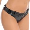 Womens Wet Look Booty Shorts Zipper Crotch Patent Leather Low Waist Hot Pants Clubwear
