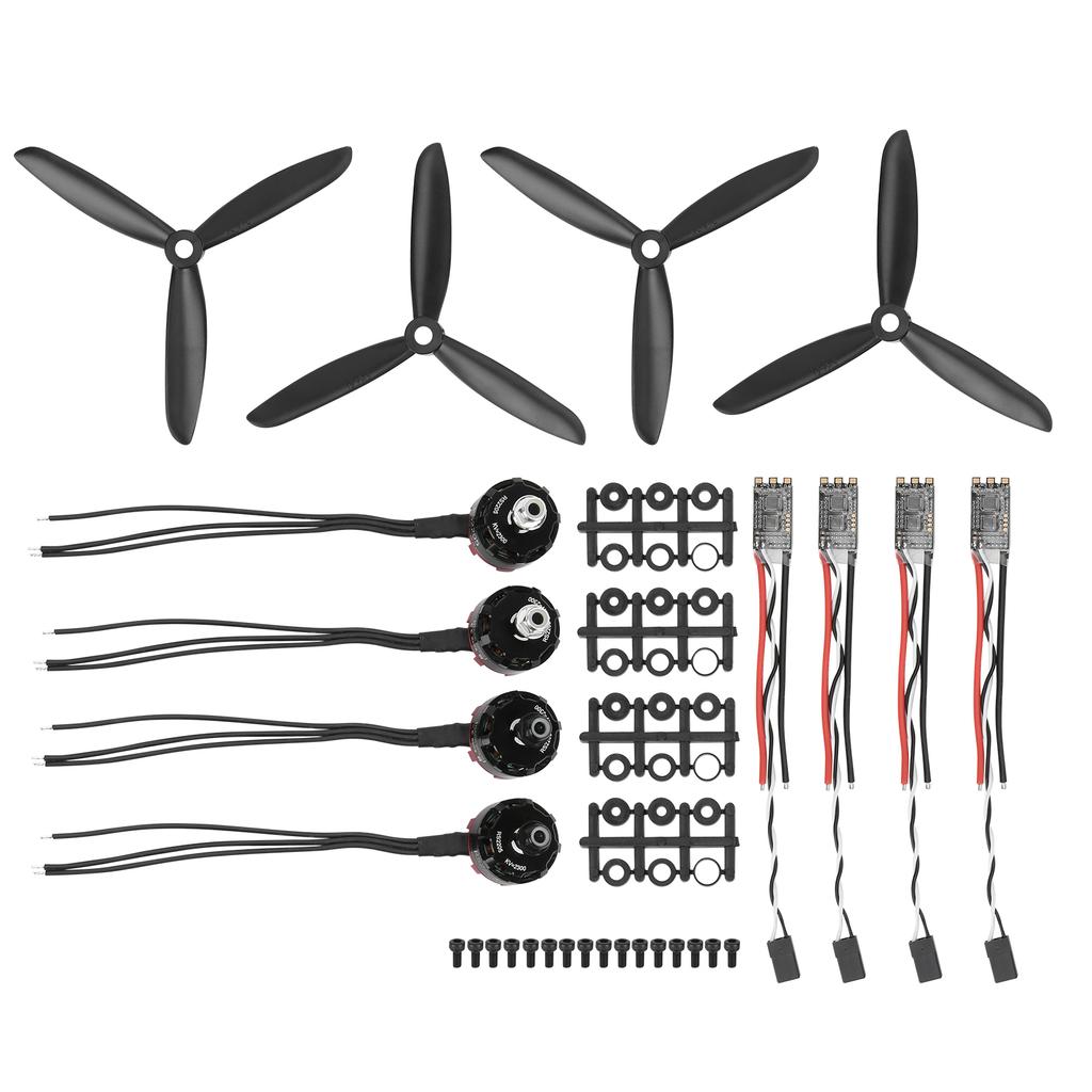 2205 2300 KV Aluminium Alloy CW+CCW Motor 20A Brushless ESC+Propeller Kit Set RC Accessory