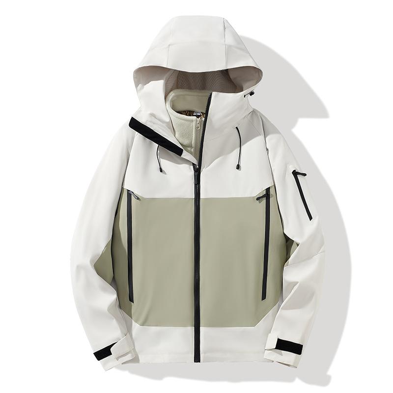 

Новая куртка в горном стиле для мужчин и женщин на осень и зиму, комплект из двух съемных частей для активного отдыха, надувная подушка для шеи 4XL