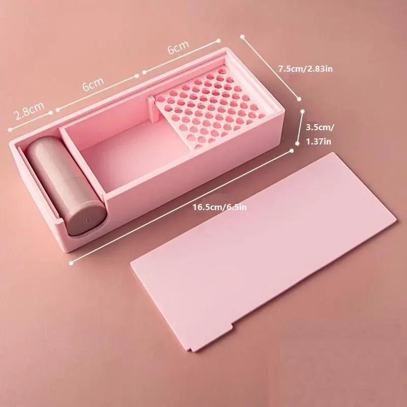 Polymer Clay Cutter Anti-stick Starch Box With Brush Soft Ceramic Powder Storage Box DIY Earrings Jewelry Auxiliary Tools