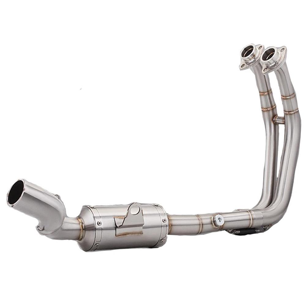 Stainless Steel Exhaust System for GSX8S/GSX-8R: Front & Tail Sections, Easy Non-destructive Installation