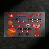 For Honda Reflective Motorcycle Stickers Waterproof Vinyl Decals For Motorbike Helmet Fuel Tank Bike RA4