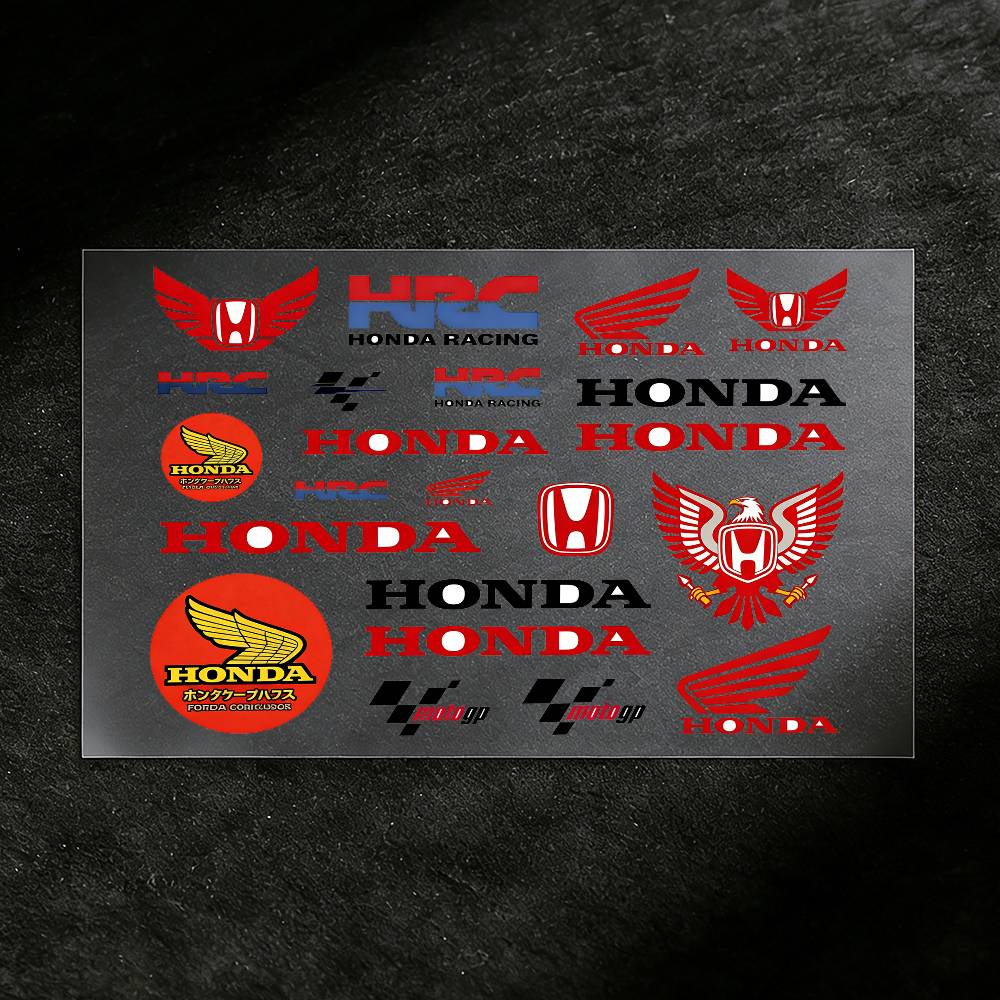 For Honda Reflective Motorcycle Stickers Waterproof Vinyl Decals For Motorbike Helmet Fuel Tank Bike RA4