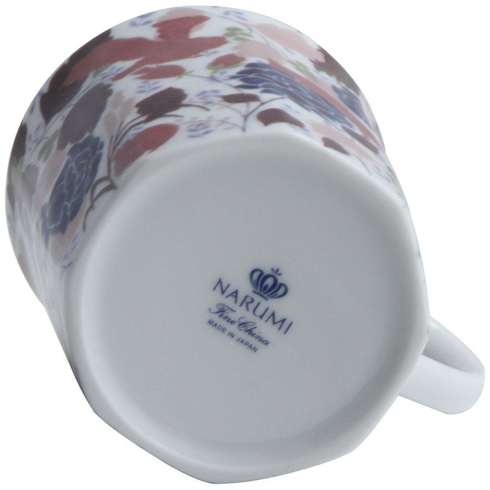 NARUMI Hrnek, Liškově růžový, 280cc, Zvířecí potisk, Cool a stylový, Dárek, Vhodný do mikrovlnné trouby, Vyrobeno v Japonsku, Dárkově baleno, 41384-6257