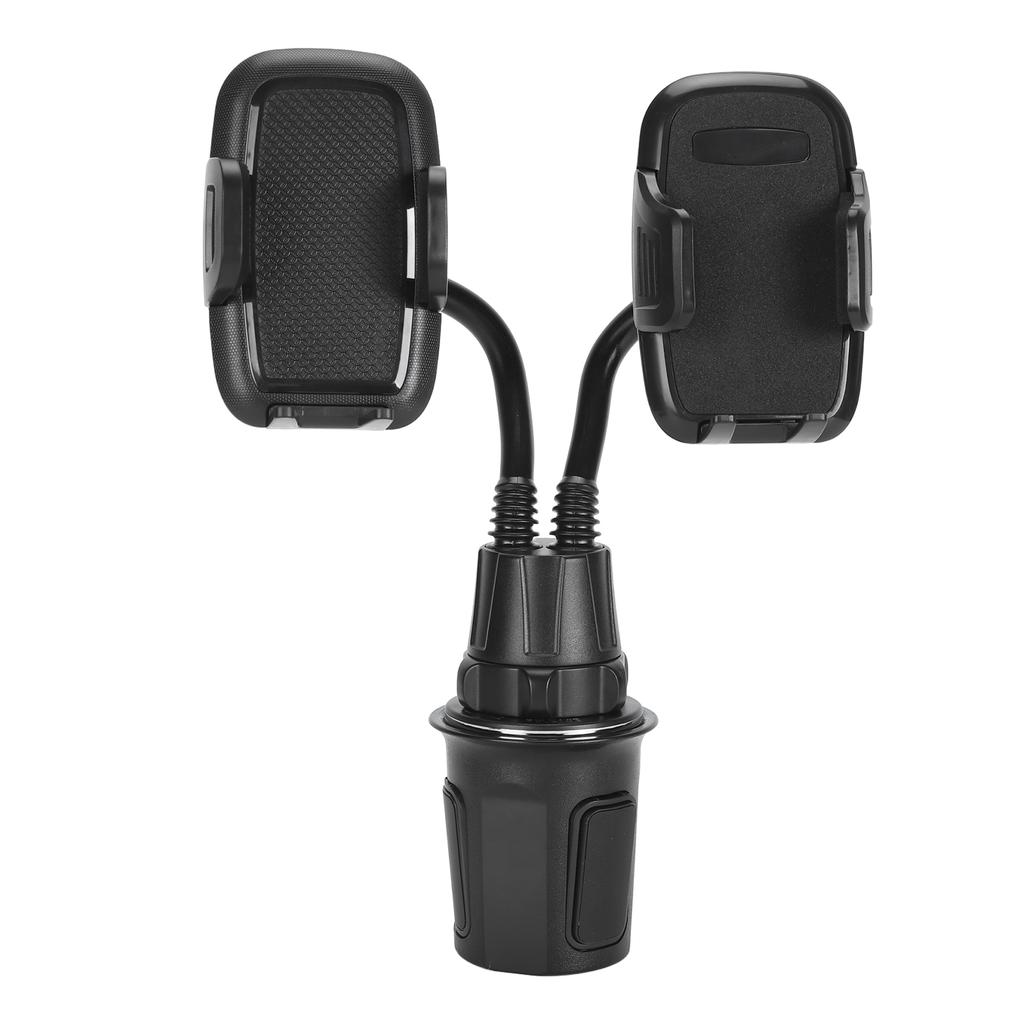 Duální držák na telefon do držáku na nápoje v autě Držák na telefon do držáku na nápoje Otočný o 360 stupňů Držák na telefon do auta Husí krk pro chytré telefony