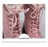 Women's Winter Snow Boots: Velvet-Lined, High-Top, Trendy, Warm Outdoor Footwear.