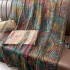 Elegant Windproof Imitation Silk Classic Paisley Print Scarf Shawl Women Head Wraps Casual Outdoor Travel Beach Towel