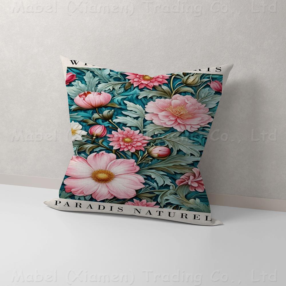 William Morris Exhibition Butterfly Moon & Stars Art Pillow Anime Pillow Sofa Bed Head Cover Cushion Cover 45x45 Cm Fashion