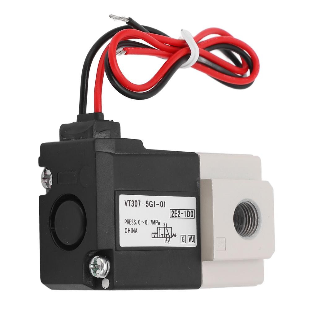 Válvula Solenoide Eléctrica de Vacío Tipo SMC G18 2 Posiciones 3 Vías Acción Directa Solenoide Neumático