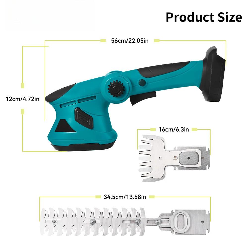 20000RPM 2 IN 1 Electric Hedge Trimmer Cordless Portable Lawn Mower Household Shrub Weeding Garden Power Tools