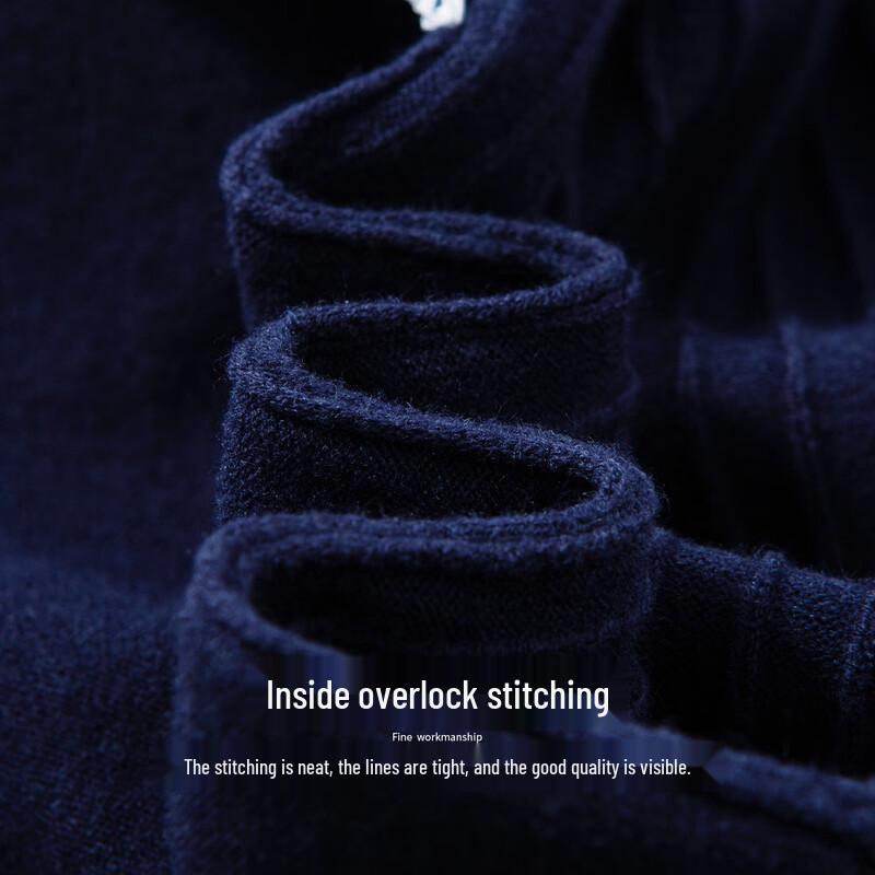 Hodo Men's Wool Blend Shirt Collar Faux Two-Piece Sweater