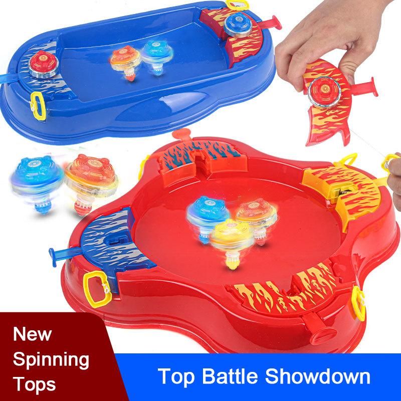 Spin Battle Arena Set - Desktop Spinning Top Game For Multiplayer Competition & Family Interaction