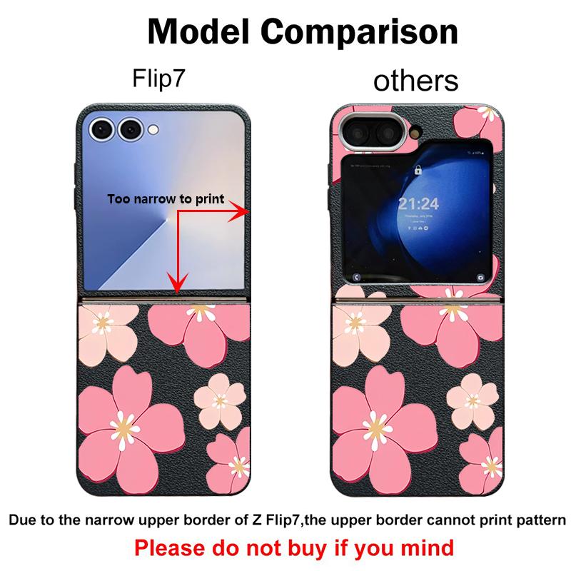 Fresh Style Cherry Blossom Pattern Case For Samsung Galaxy S26 Ultra S25 Edge S24 Plus S23 S22 S21 FE A54 A15 A35 A55 A16 A26 A36 A56 A17 A37 A57 5G