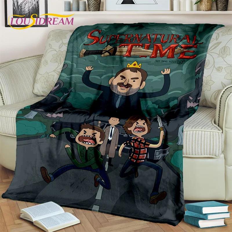 Supernatural Serie 3D Decke, Flanell Überwurfdecke für Zuhause Schlafzimmer Bett Sofa Wohnzimmer Picknick Büro Wandern Freizeit Nickerchen Geschenk
