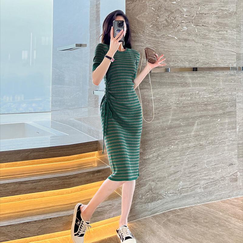 JK&JS 2025 French Style Slimming Knit Dress