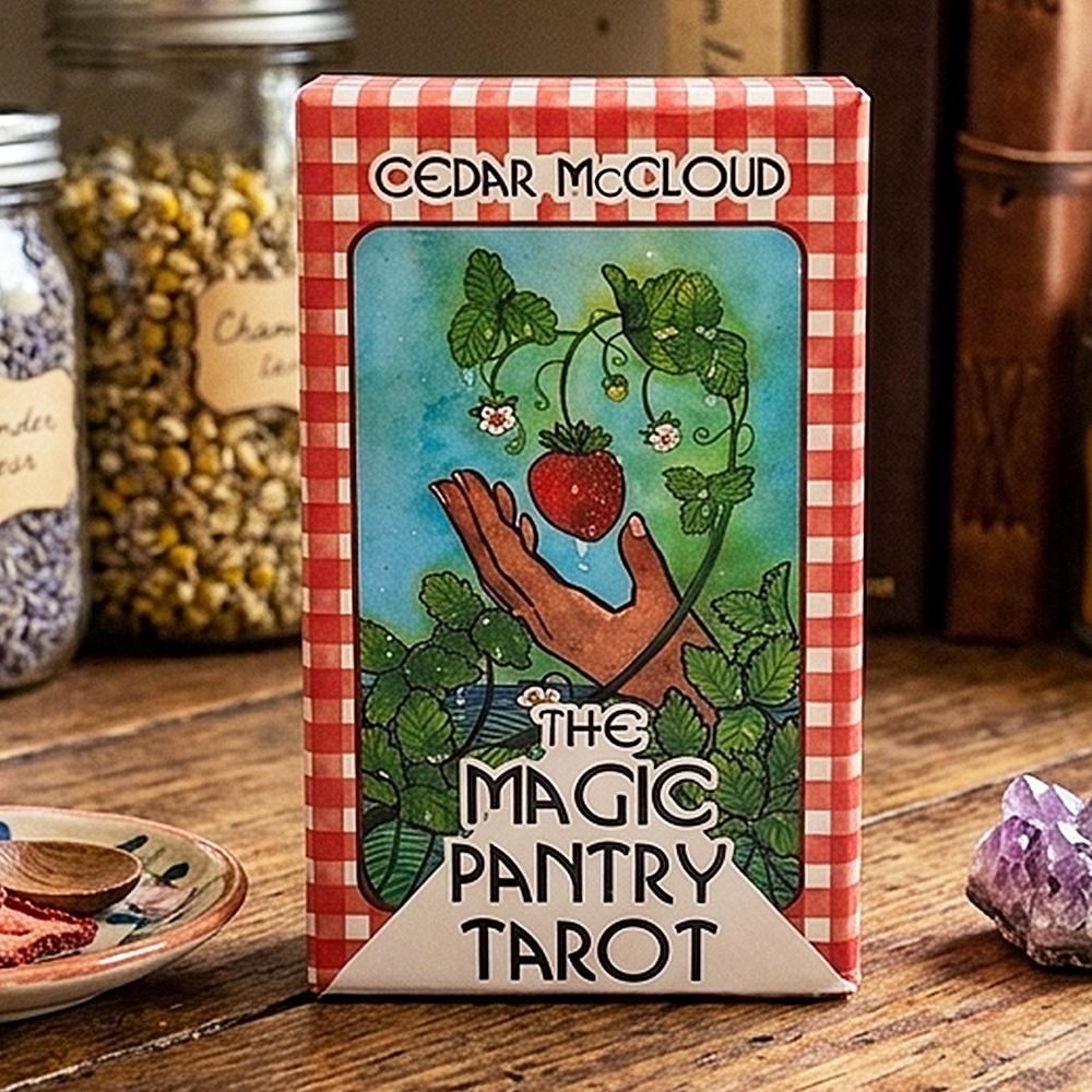 The Magic Pantry Tarot Deck Food-Themed Watercolor Tarot Cards for Home Cooks  Foodies, Double-embossed Cardstock 12*7cm