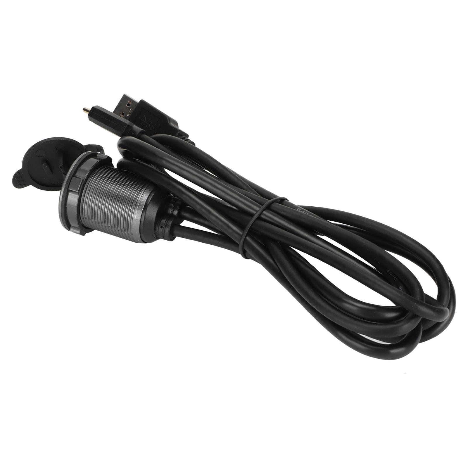 

Type C 3.1 USB 3.0 Male to Female Car Mount Flush Cable Dashboard Panel Extension Cable for Car