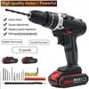 Cordless Drill Set Electric Screwdriver Mini Wireless Power Driver W/ Battery Charger Variable Speed DIY Power Tools