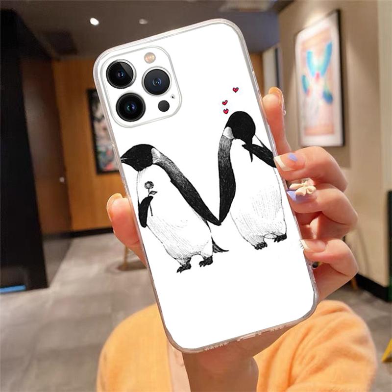 Phone Case For iphone 17ProMax Air 16 15 14 13 Pro Max 15 16 Pro 15Plus Cute Lovely Penguin